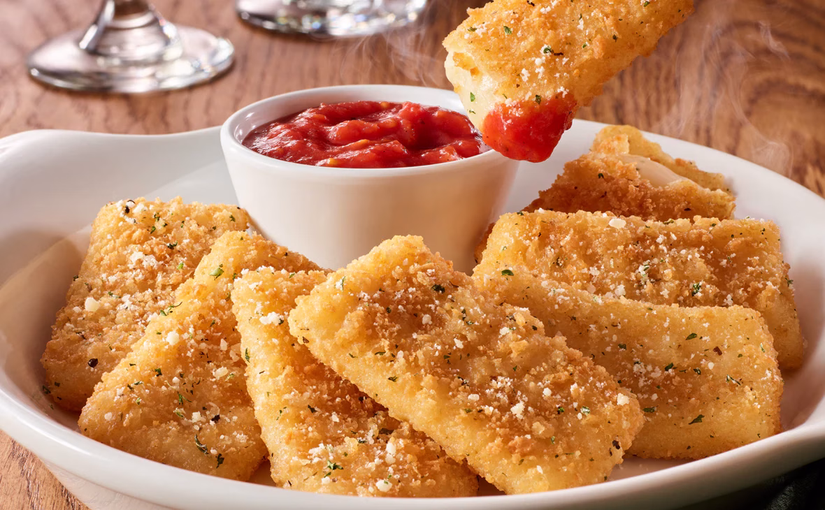 fried mozerella - olive garden appetizers menu