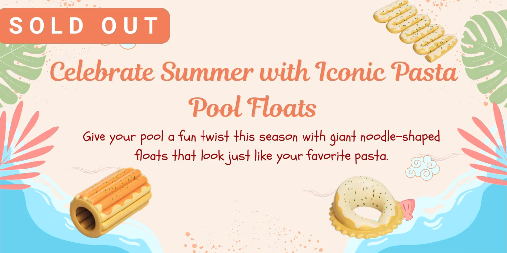 Celebrate Summer with Iconic Pasta Pool Floats 2
