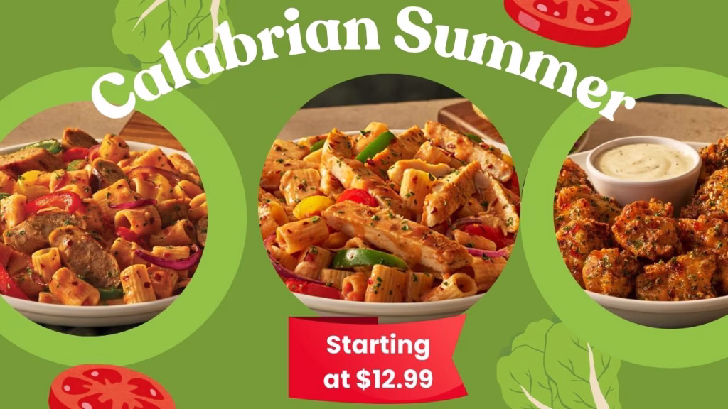 Olive Garden Menu & Prices 2026 (Latest June Update) 6 CALABRIAN SUMMER OLIVE GARDEN MENU